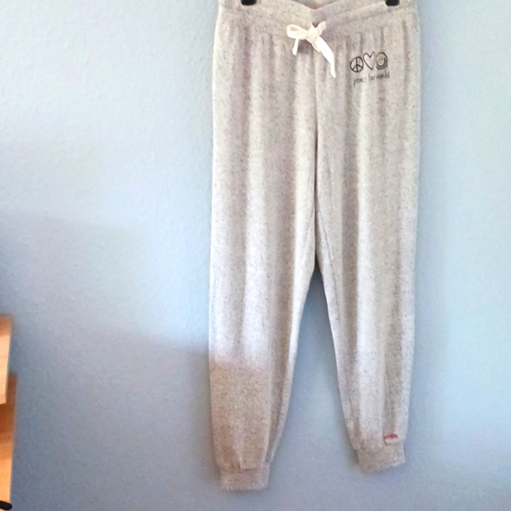 Peace Love World Affirmation Jogger  - Size S
